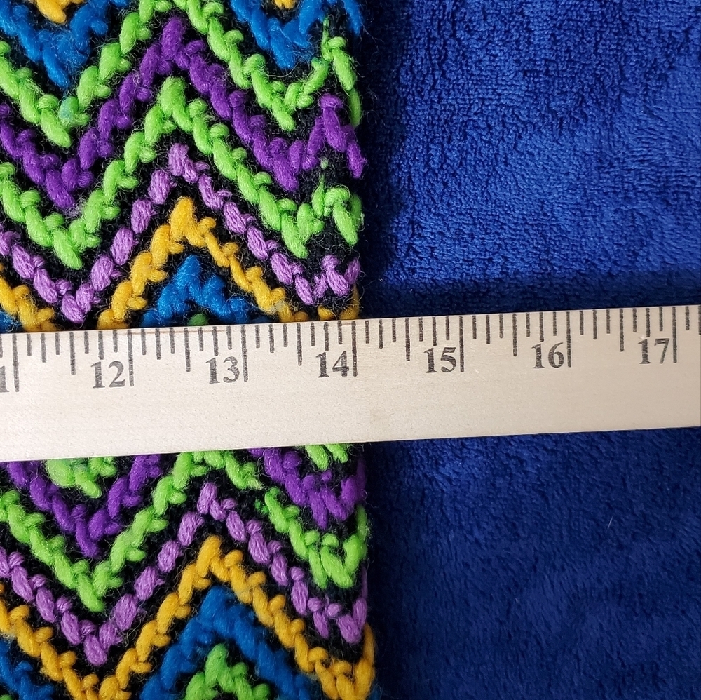 Helen Whiting Vintage Chevron Knit Dress 60s Go-Go Style Good Vintage Condition - Picture 8 of 9